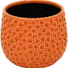 Mega Collections bloempot Drops oranje D 15 H 13 cm