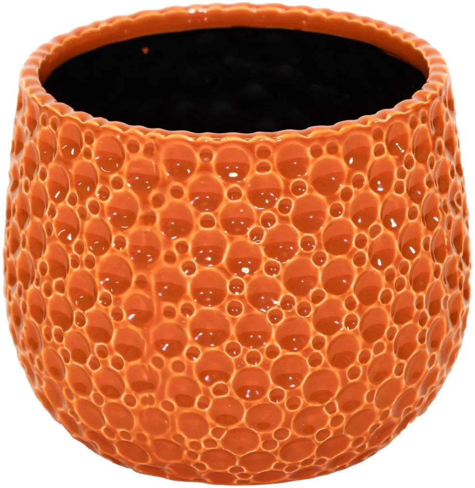 Mega Collections bloempot Drops oranje D 15 H 13 cm