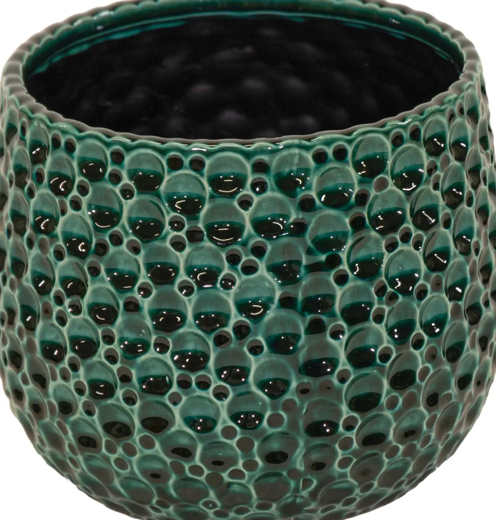 Mega Collections bloempot Drops blauw D 15 H 13 cm