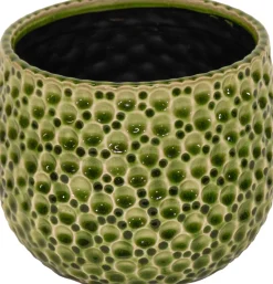 Mega Collections bloempot Drops groen D 15 H 13 cm