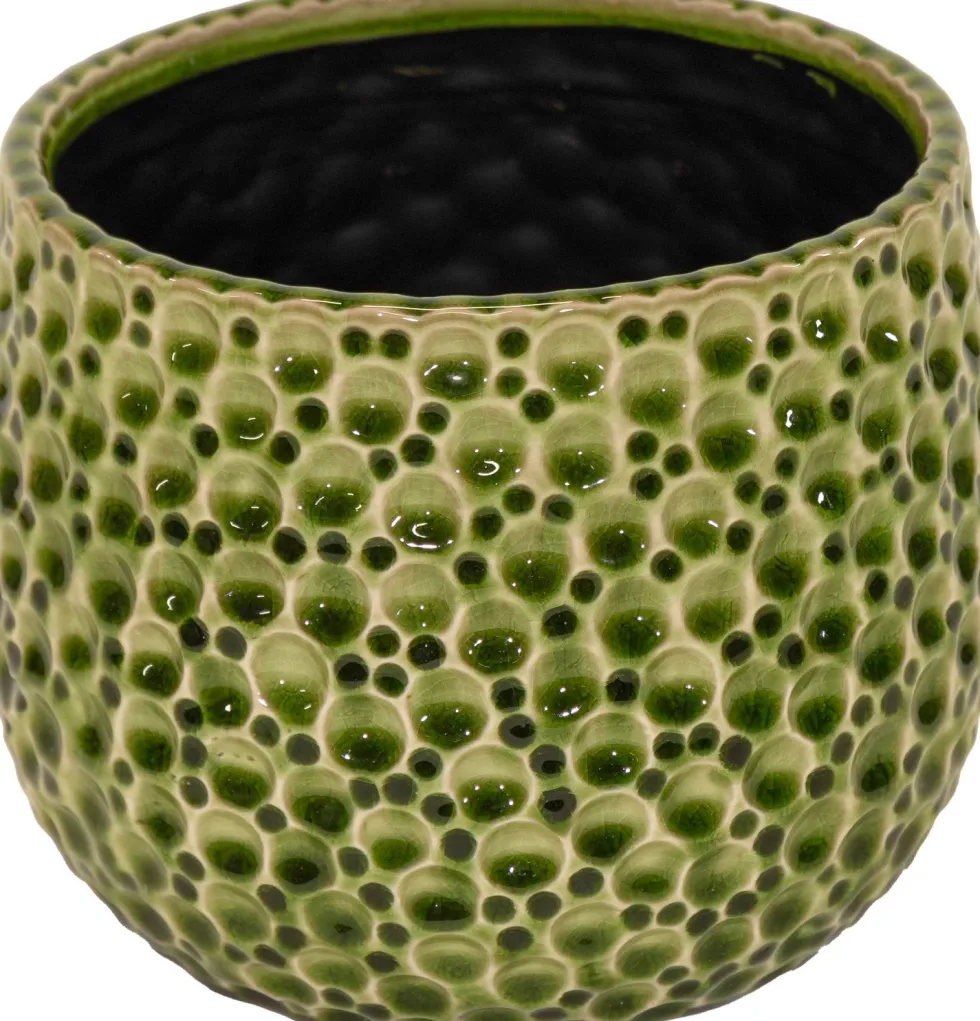 Mega Collections bloempot Drops groen D 15 H 13 cm