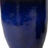 Mega Collections bloempot Genta blauw D 54 H 67 cm