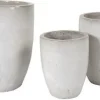 Mega Collections bloempot Marian wit D 54 H 67 cm