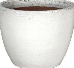 Mega Collections bloempot wit D 22 H 21 cm