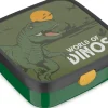 Mepal Bento broodtrommel Campus Dino groen 18,4 x 18,2 x 6,5 cm