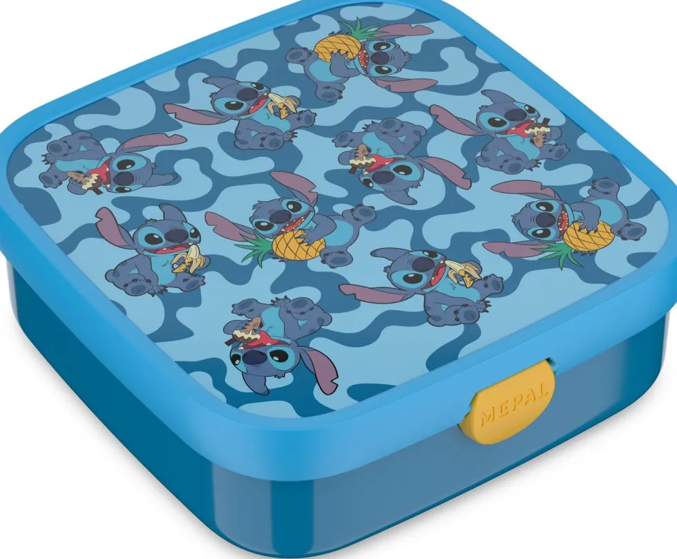 Mepal Bento broodtrommel Campus Stitch blauw 18,4 x 18,2 x 6,5 cm