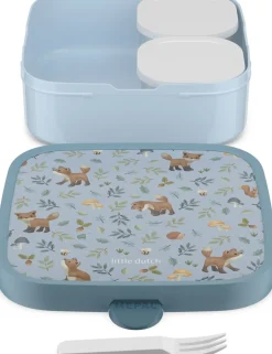 Mepal Bento broodtrommel Campus Forest Friends blauw 18,4 x 18,2 x 6,5 cm