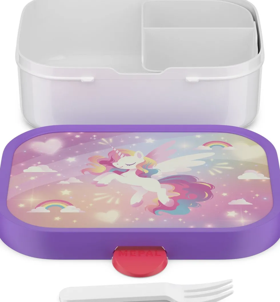 Mepal broodtrommel Campus Unicorn Glow 17,8 x 13,2 x 6,1 cm