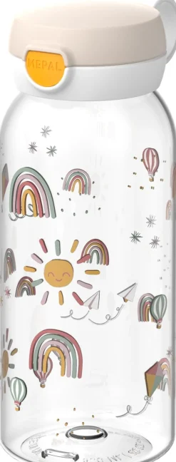 Mepal drinkfles met flipdop Campus Sunshine & Rainbow 600 ml