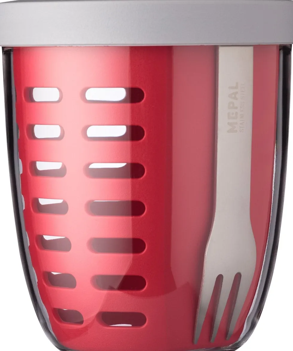 Mepal fruitpot Ellipse rood D 12,7 H 10,7 cm