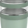 Mepal lunchpot Ellipse 3-delig groen D 10,7 H 20 cm
