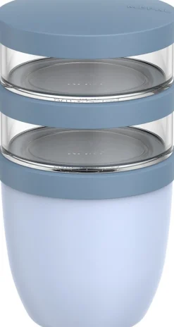 Mepal lunchpot Ellipse 3-delig blauw D 10,7 H 20 cm