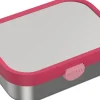 Mepal rvs broodtrommel Campus roze 17,8 x 13,2 x 6,1 cm
