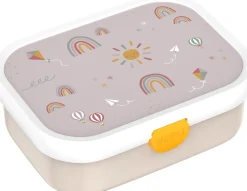 Mepal rvs broodtrommel Campus Sunshine & Rainbows 17,8 x 13,2 x 6,1 cm