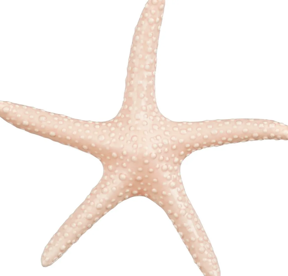 Mica Decorations beeld Marina zeester roze 23 x 20,5 x 2,5 cm