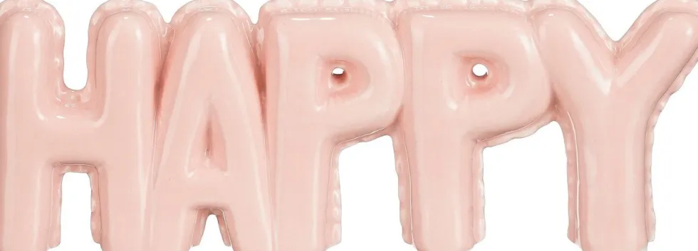Mica Decorations beeld roze 30,5 x 4 x 11 cm