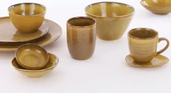Mica Decorations beker Tabo geel D 10 H 7,5 cm