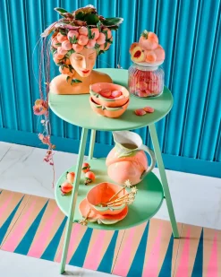 Mica Decorations bijzettafel Seatle groen D 46 H 58 cm