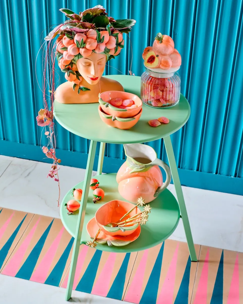 Mica Decorations bijzettafel Seatle groen D 46 H 58 cm