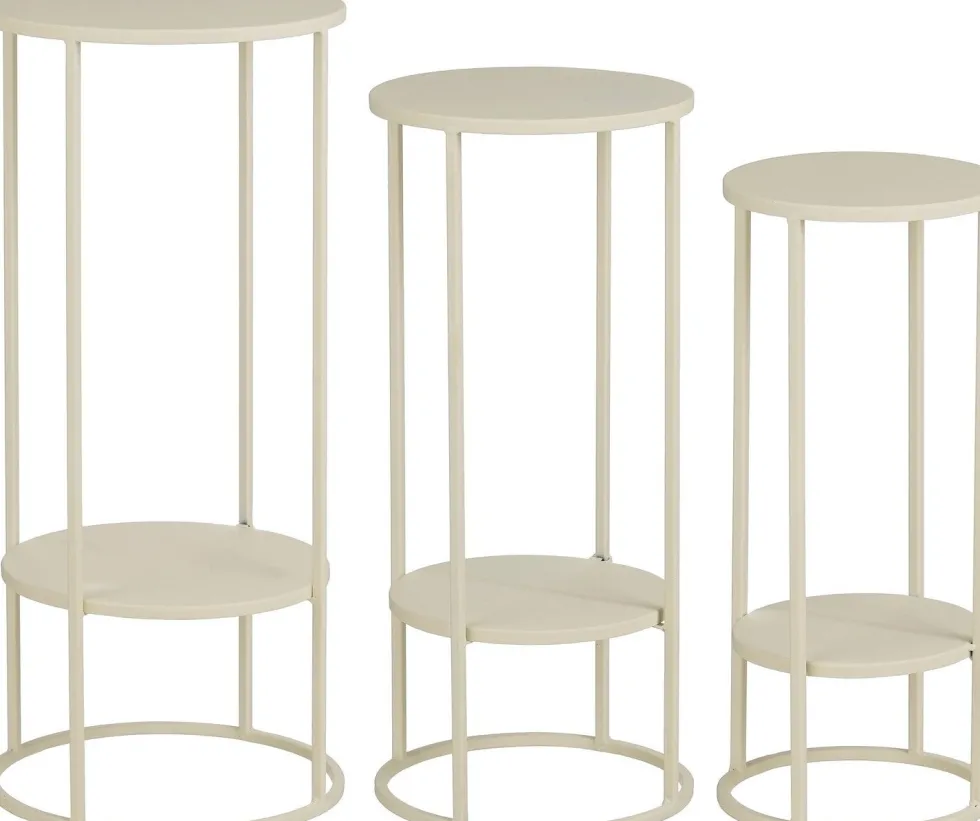 Mica Decorations bijzettafel Eline crème D 32 H 70 cm