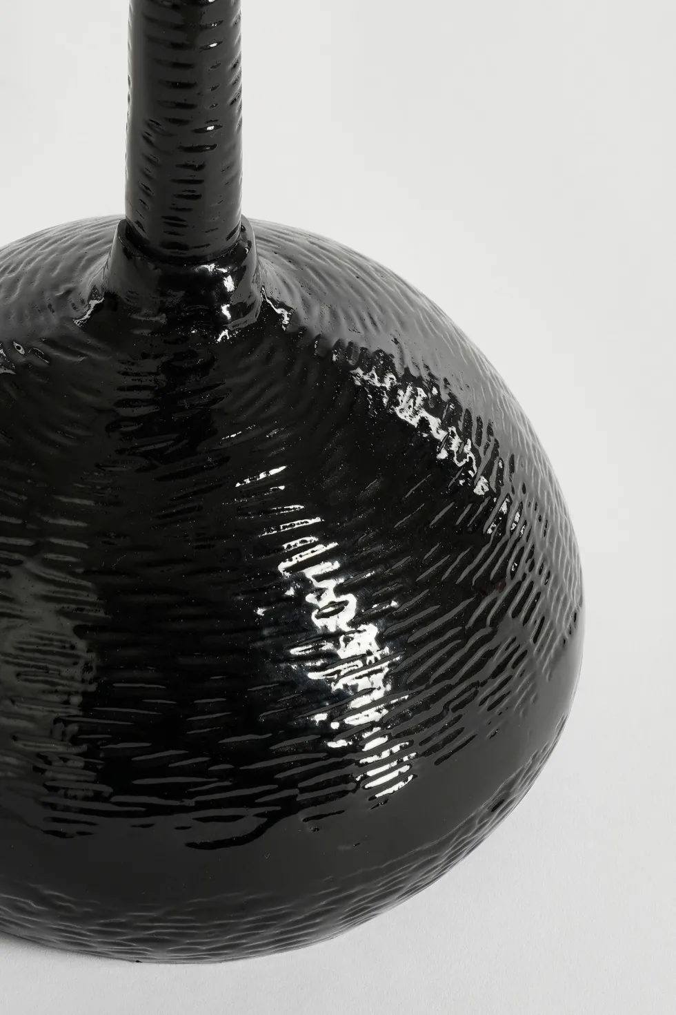 Mica Decorations bijzettafel Colin zwart D 24 H 68 cm