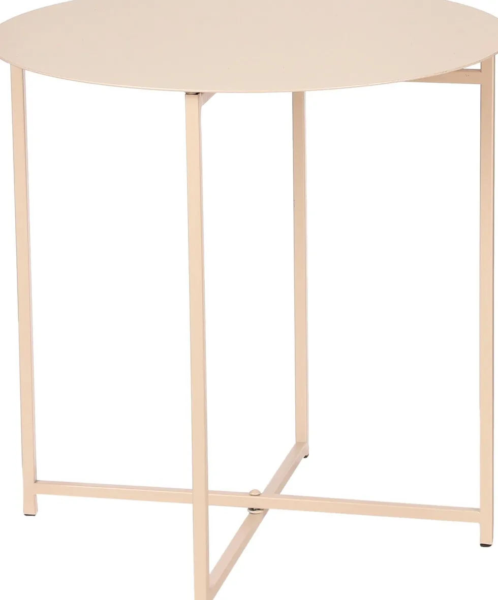 Mica Decorations bijzettafel Mikki roze D 40 H 40 cm
