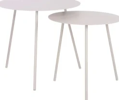 Mica Decorations bijzettafel Pontus beige D 55 H 45 cm