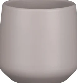Mica Decorations bloempot Amber taupe D 12,5 H 13,5 cm