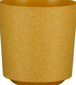 Mica Decorations bloempot Calvin oker D 19,5 H 20 cm