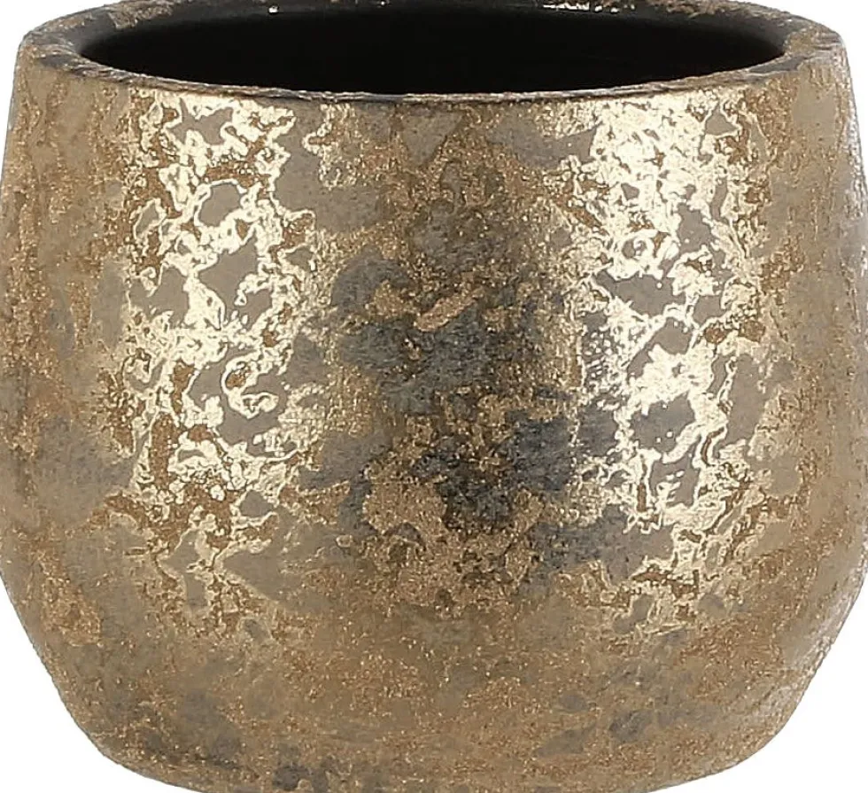 Mica Decorations bloempot Clemente goud D 19,5 H 15,5 cm