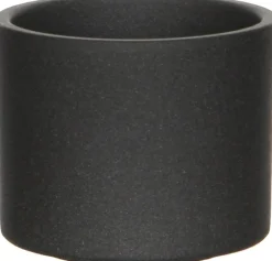 Mica Decorations bloempot Era donker grijs D 10,5 H 9 cm