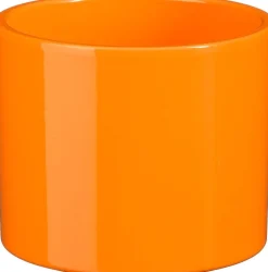 Mica Decorations bloempot Era oranje D 15 H 13 cm