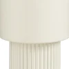Mica Decorations bloempot op voet Lux wit D 23 H 36 cm