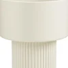 Mica Decorations bloempot op voet Lux wit D 31,5 H 33 cm