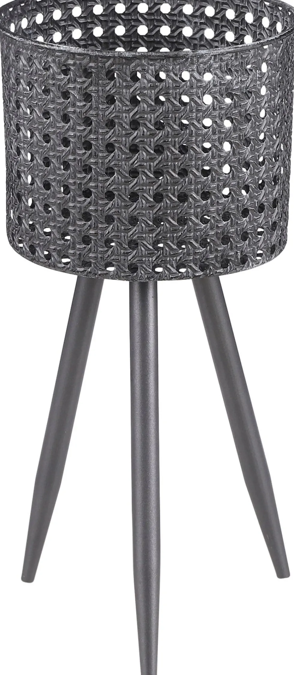 Mica Decorations bloempot op poten Ronja grijs D 22 H 44 cm