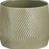 Mica Decorations bloempot Roma groen D 17 H 14 cm