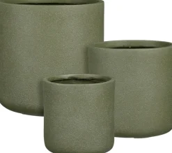 Mica Decorations bloempot Siesta groen D 24 H 23 cm