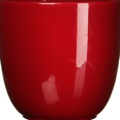 Mica Decorations bloempot Tusca rood D 12 H 11 cm