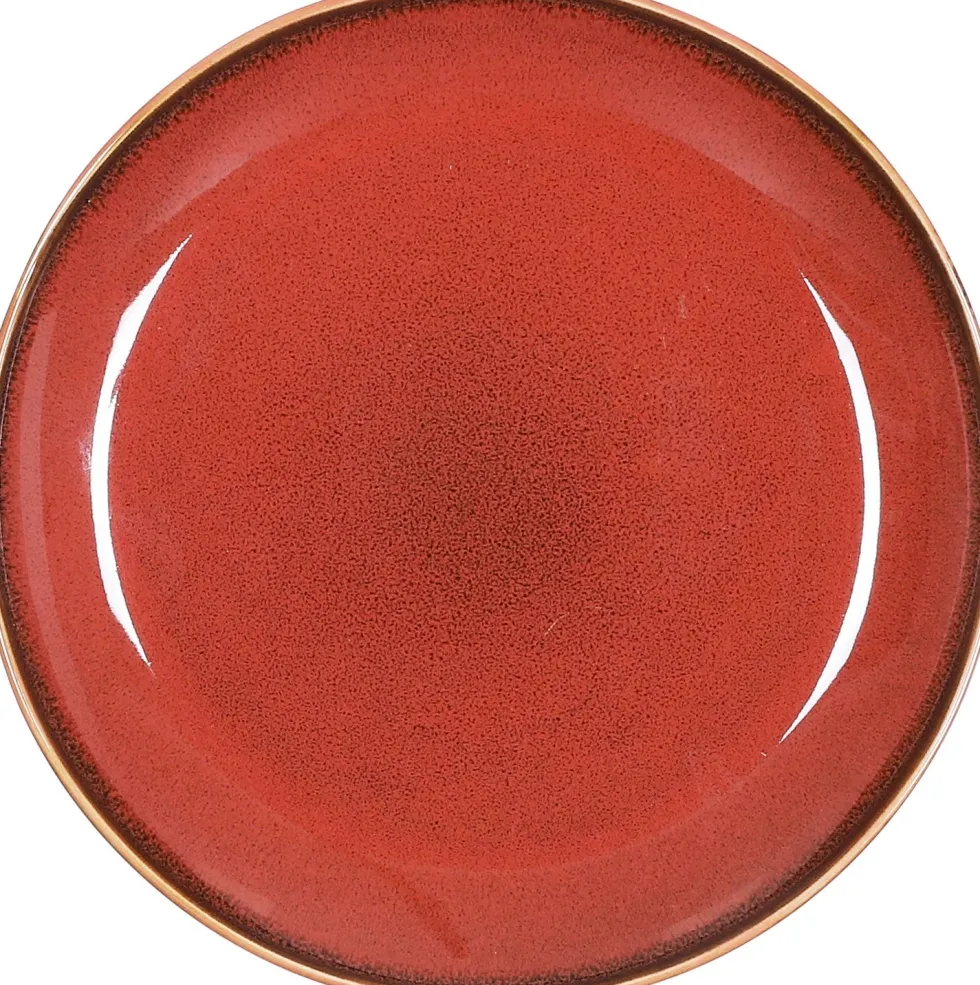 Mica Decorations bord Rhea bruin D 20 H 2,5 cm