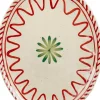Mica Decorations bord Venda wit / rood 35,5 x 28,5 x 3 cm
