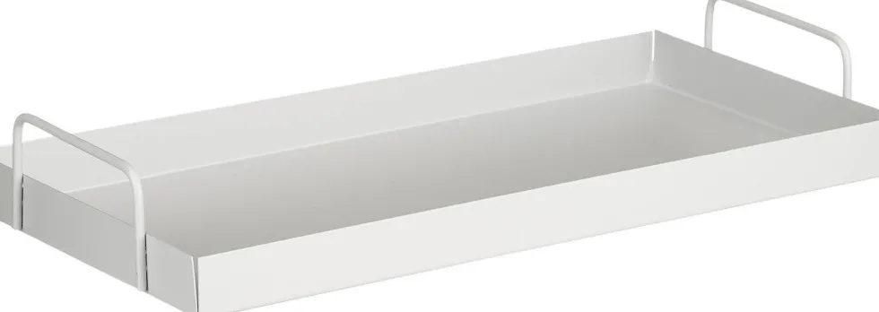 Mica Decorations decoratiebord Lita lichtgrijs 43 x 21 x 6,5 cm