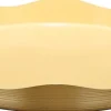 Mica Decorations decoratiebord Sweety geel D 25 H 3 cm
