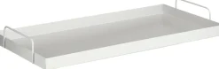 Mica Decorations decoratiebord Lita lichtgrijs 57 x 28 x 6,5 cm