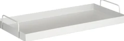 Mica Decorations decoratiebord Lita lichtgrijs 49 x 24 x 6,5 cm