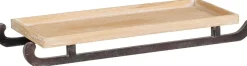 Mica Decorations decoratiebord Slee bruin 62 x 25 x 7 cm
