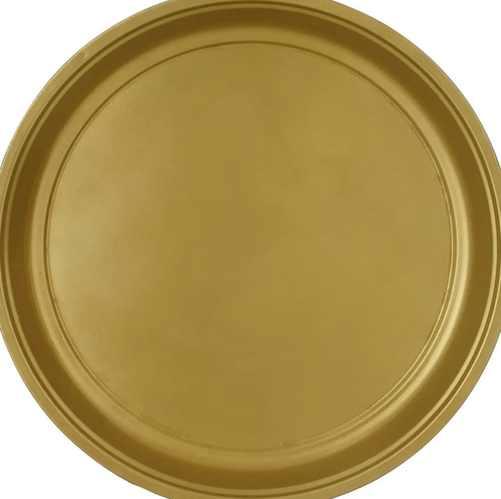 Mica Decorations decoratiebord Milos goud D 50 H 3 cm