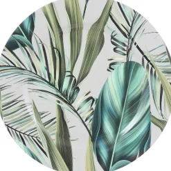 Mica Decorations decoratiebord groen / rood D 33 H 2 cm