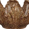 Mica Decorations decoratieschaal Dayton roze / bruin D 24 H 13 cm