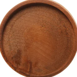 Mica Decorations decoratieschaal voor stolp Hella bruin D 17,5 H 2 cm