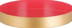 Mica Decorations dienblad Passo rood D 24,5 H 3,5 cm